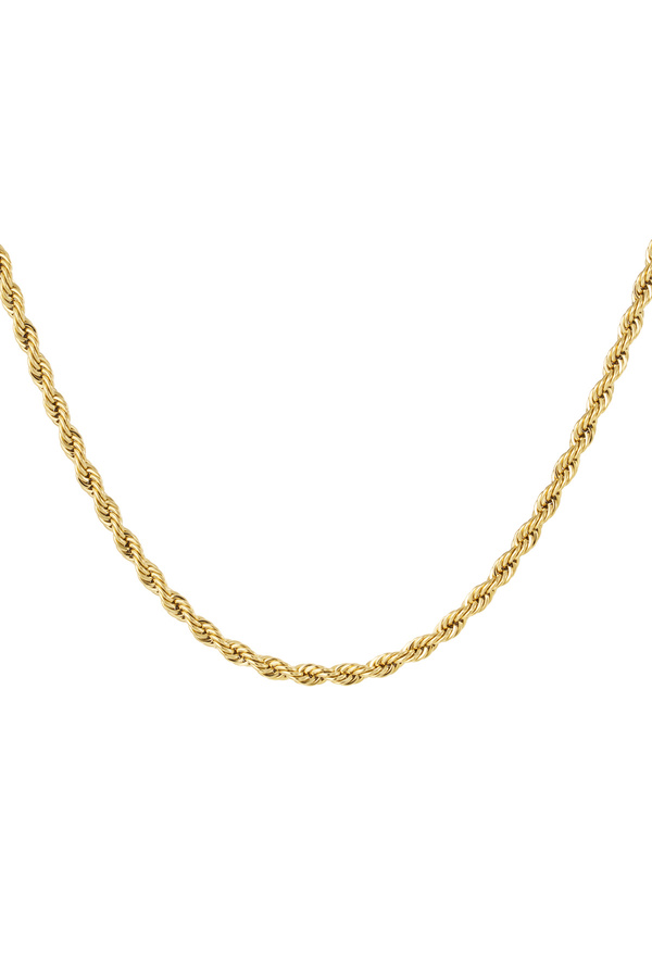 Unisex-Halskette gedreht - Gold