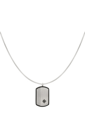 Herren-Halskette mit silbernem Anhänger – Silber h5 