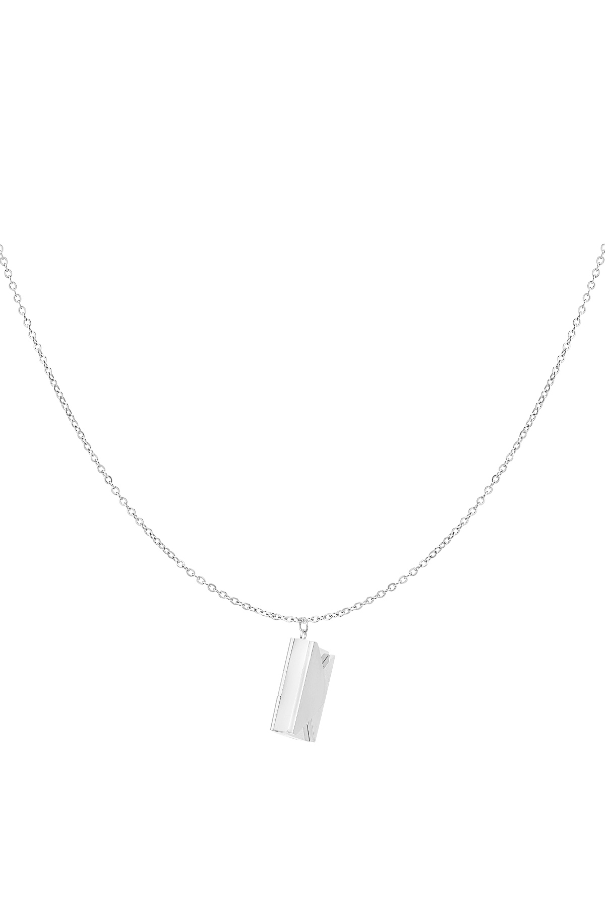 Collana con busta con messaggio - argento h5 Immagine7