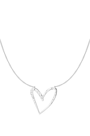 Necklace heartbreaker - silver h5 