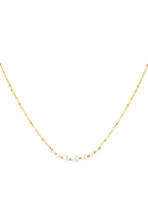 Halskette Perlenparty - Gold h5 
