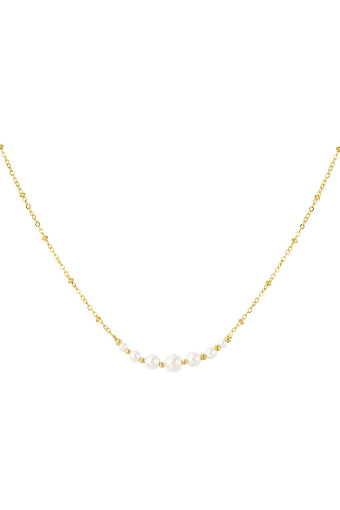Necklace pearl party - gold 