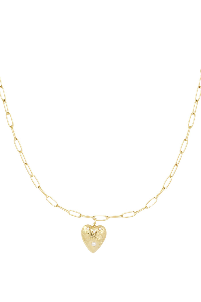 Necklace heart of gold - gold 