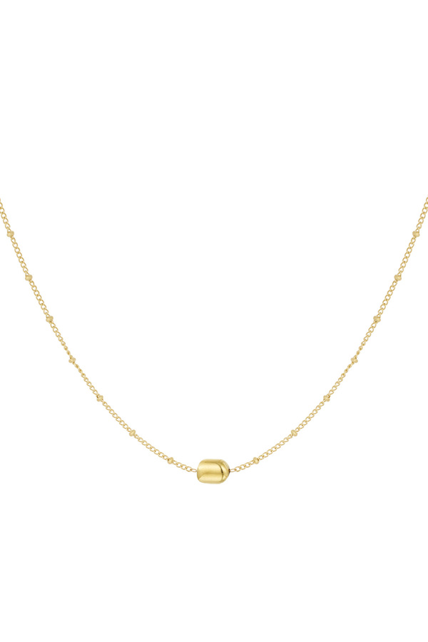 Simple necklace with balls - gold 
