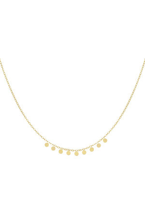 Simple necklace with round pendants - h5 