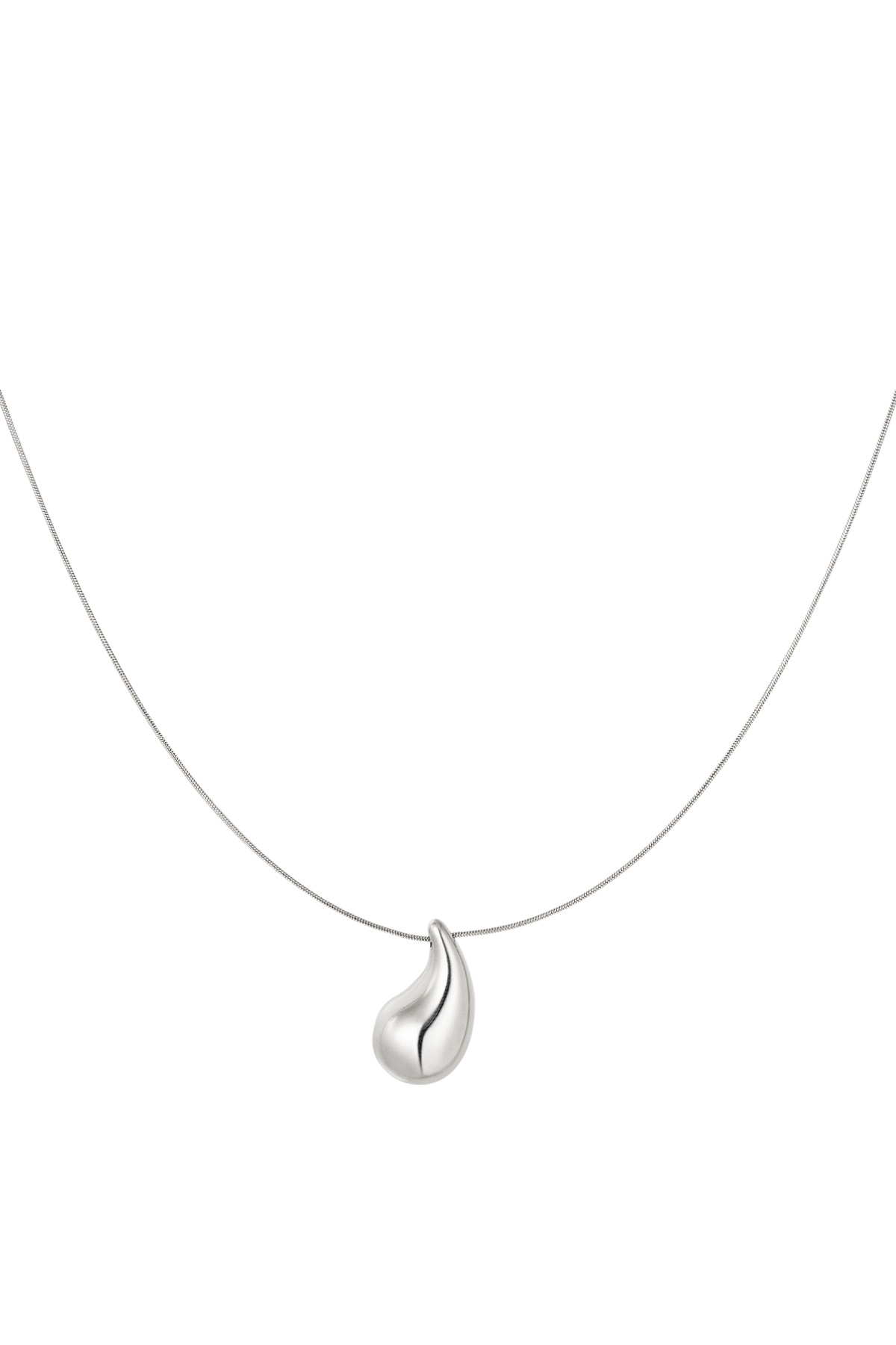 Drop necklace - silver h5 