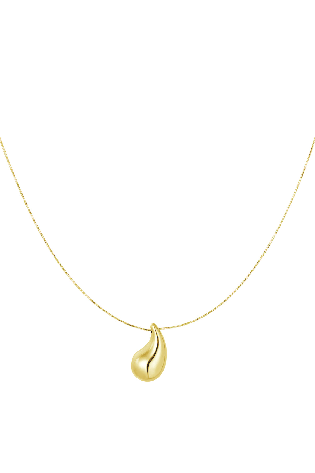 Thin necklace with drop charm h5 