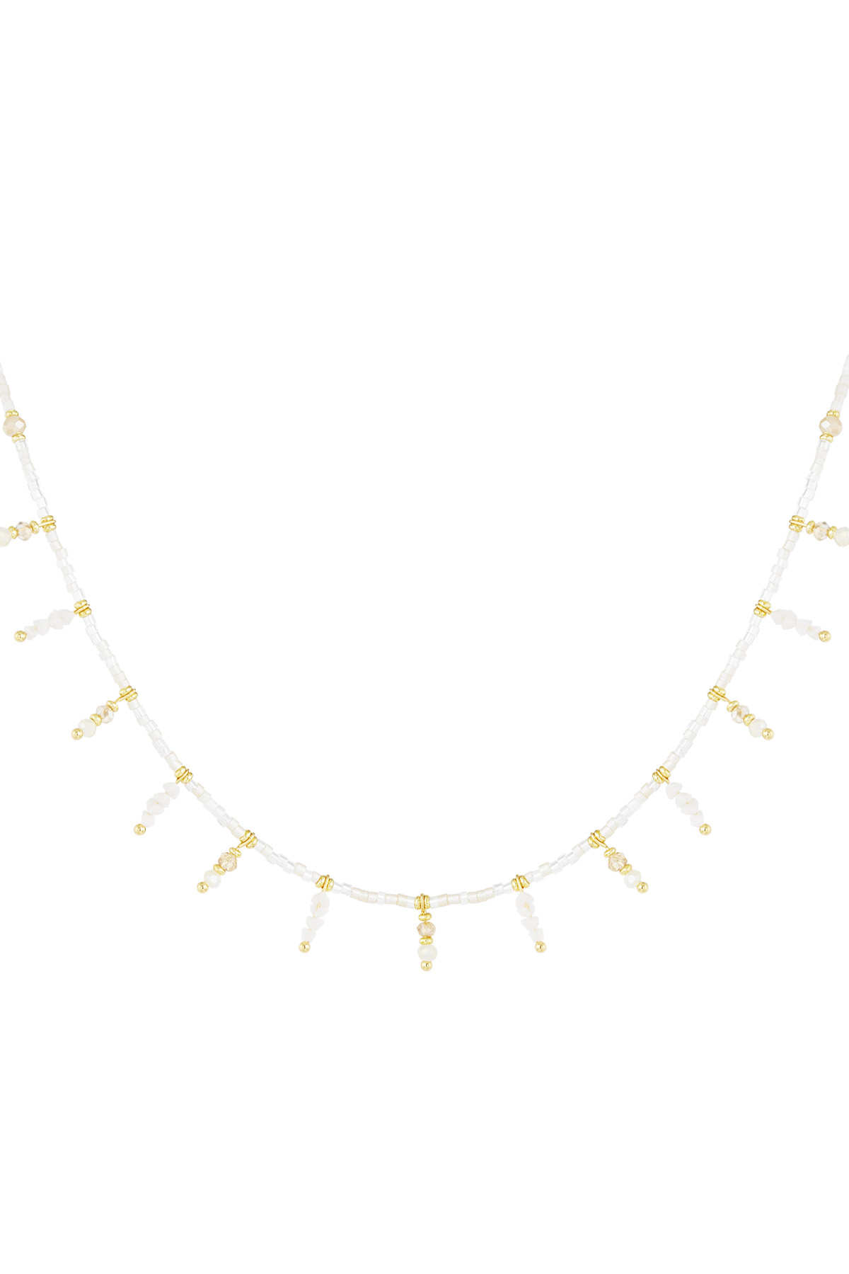 Necklace summer sparkle - off-white