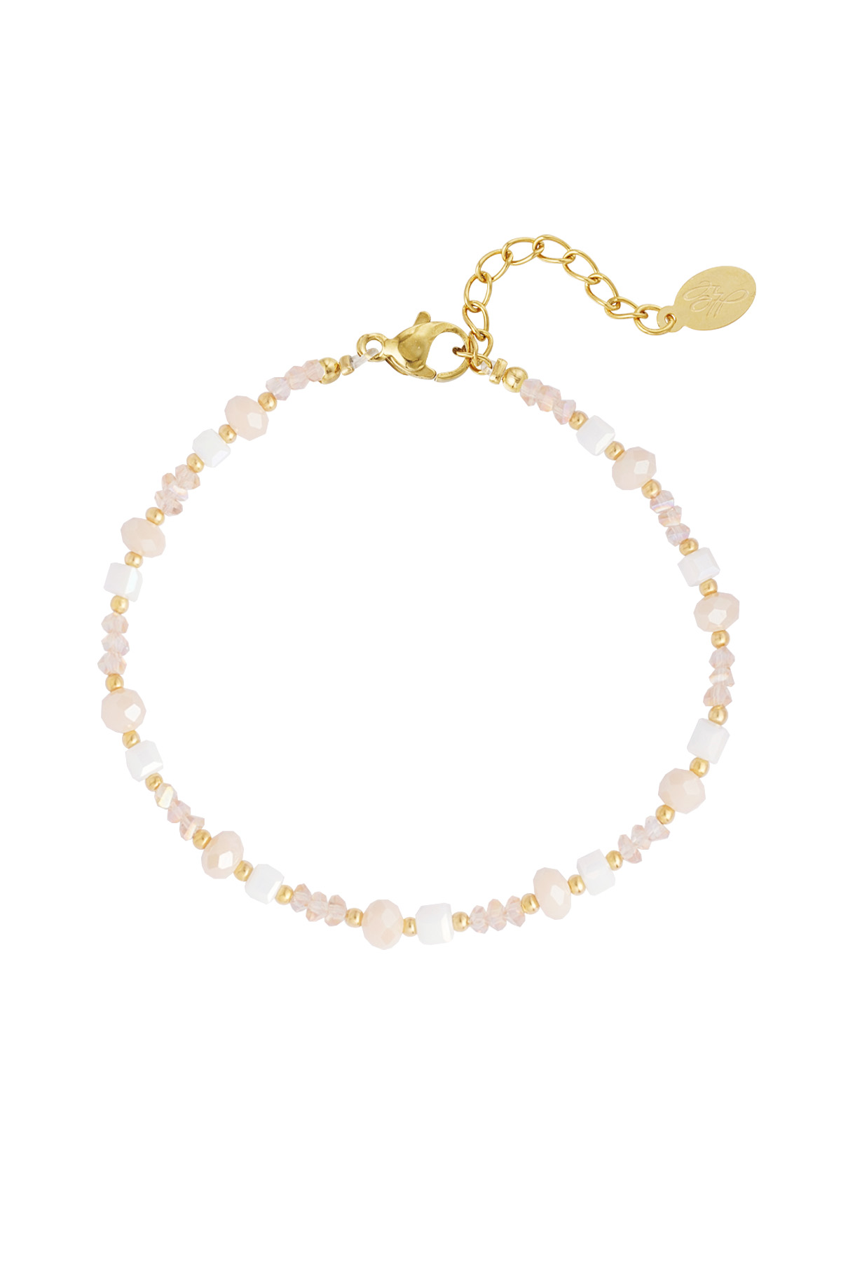 Beach vibe anklet - beige/gold