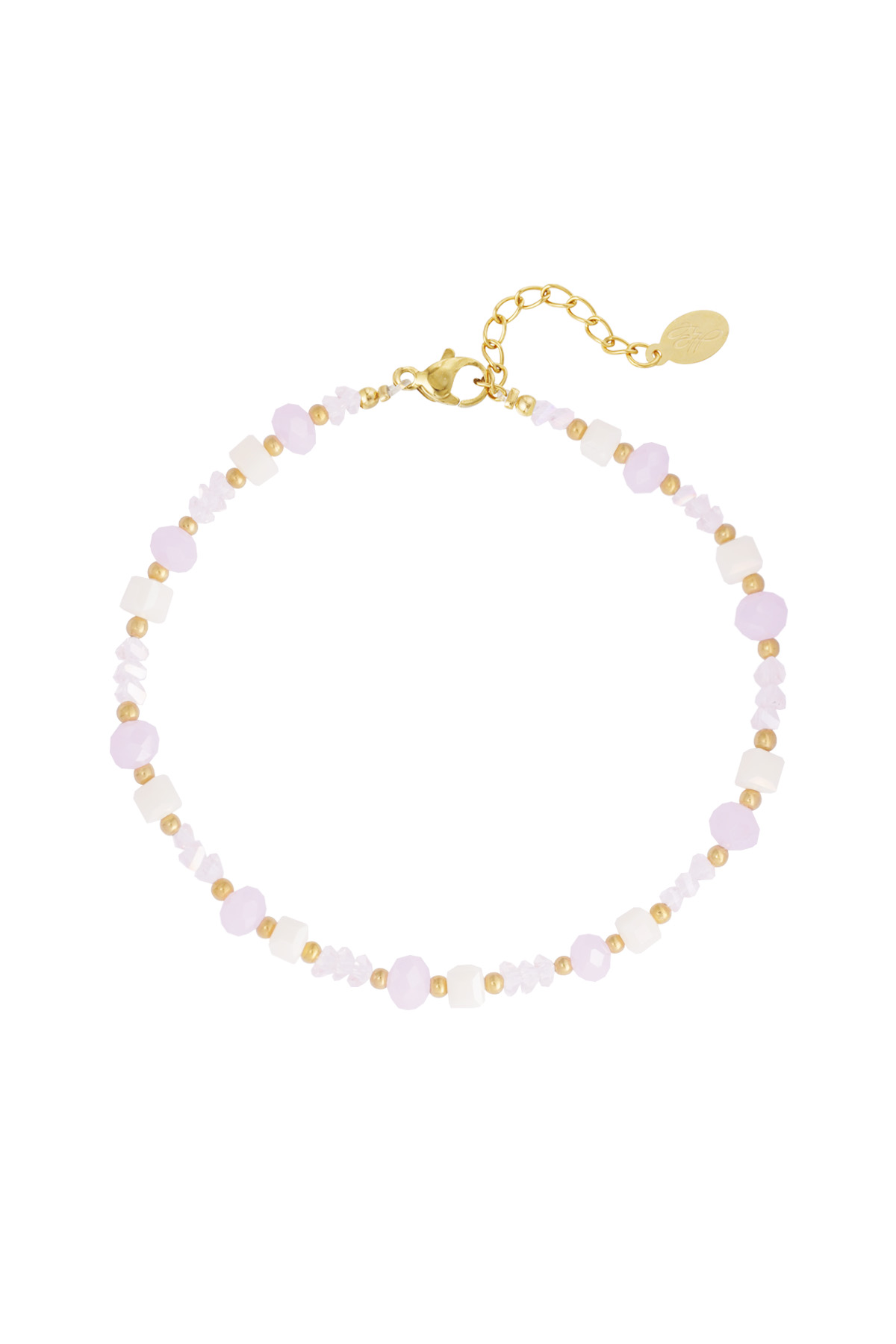 Beach vibe anklet - pale pink 