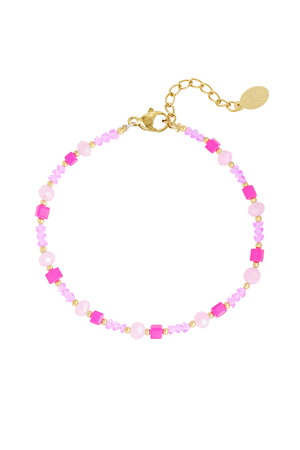Beach vibe anklet - pink/rose h5 