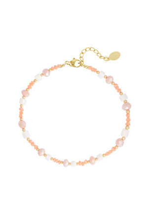 Bracelet de cheville Beach Vibe - orange/or h5 