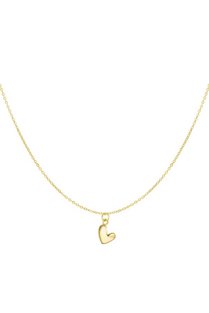 Klassische Halskette mit Herzanhänger – Gold h5 Bild3