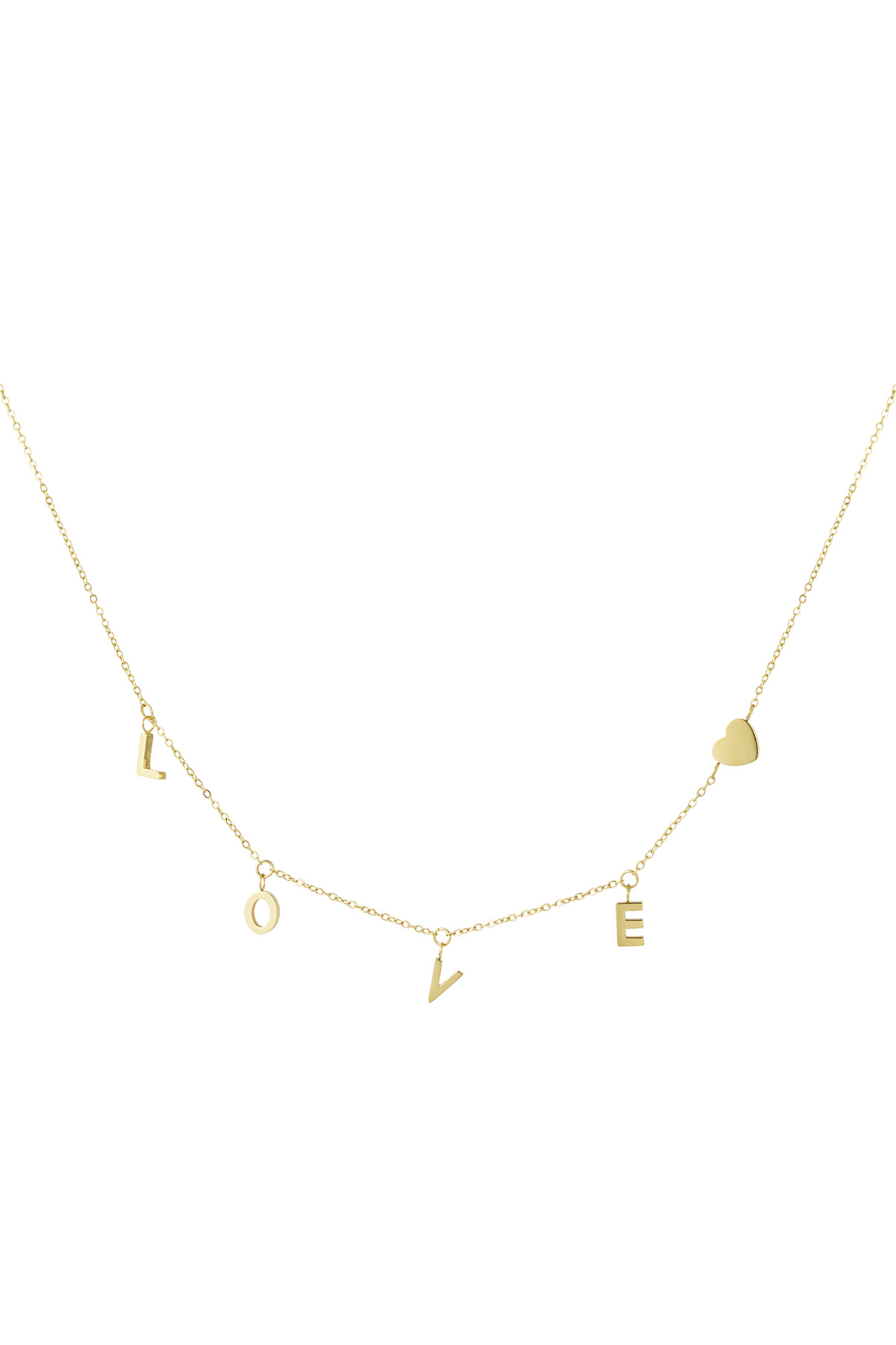 Necklace lover world - Gold color 2