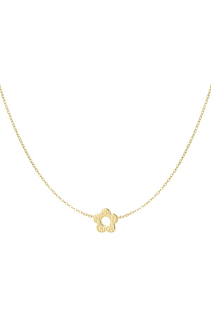 Spring flower necklace - gold h5 