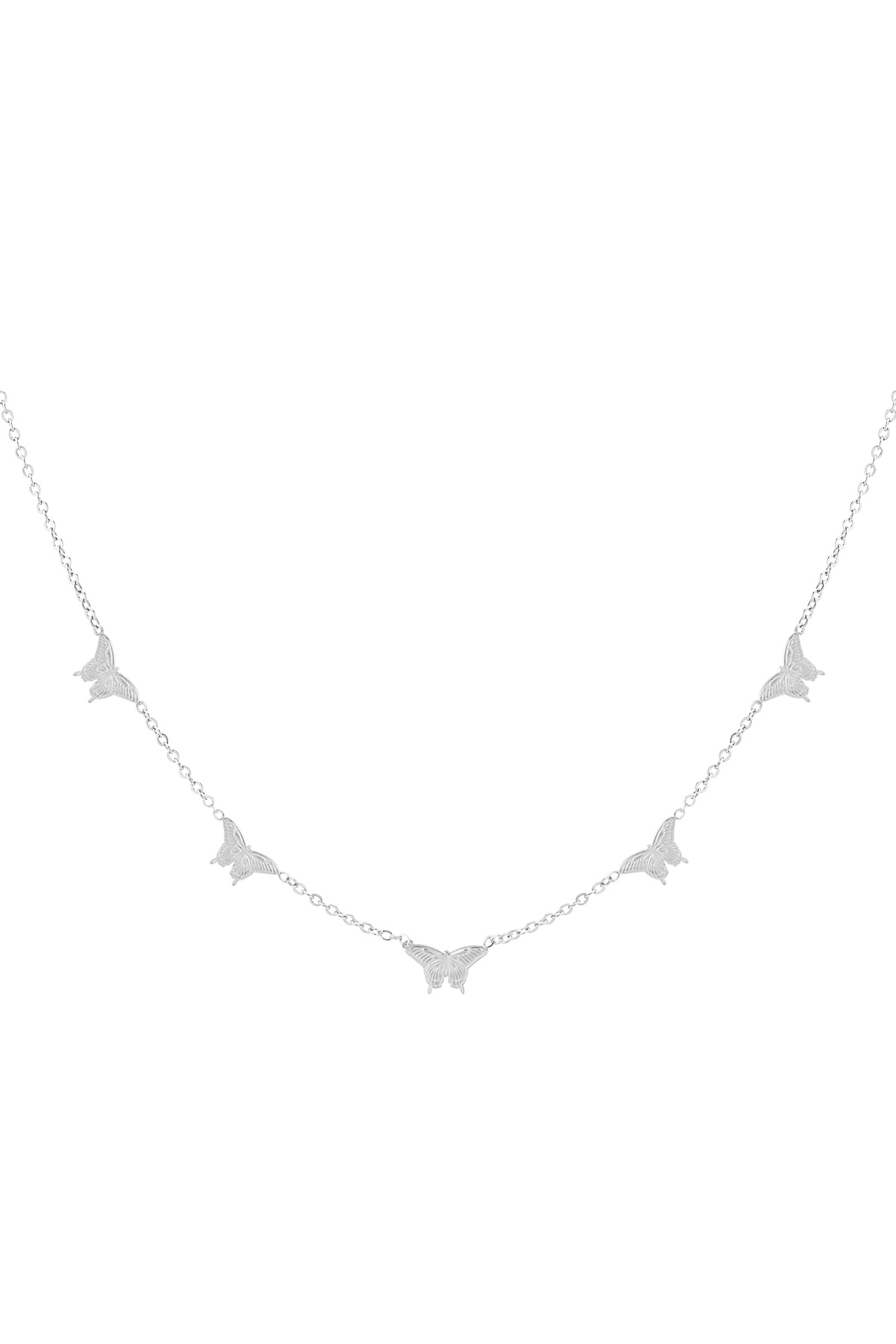 Necklace cute butterflies - Silver