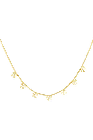 Island flower necklace - Gold h5 