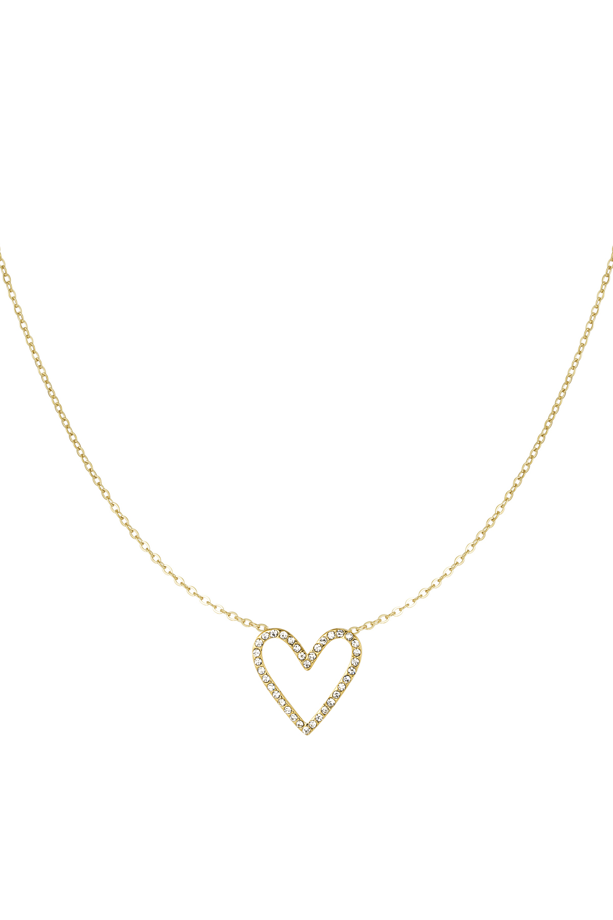 Glitter lover necklace - Gold color