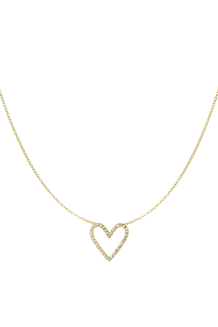 Glitter lover necklace - gold 