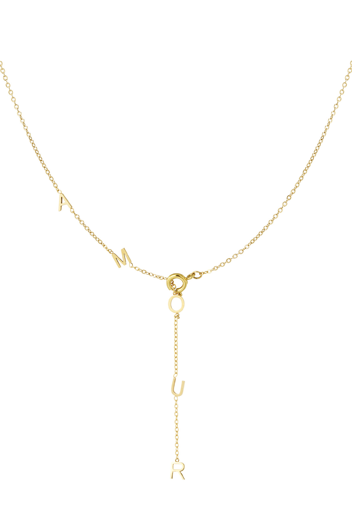 Lange ketting amour - Goud kleur