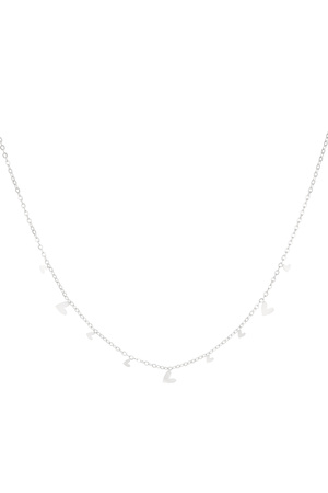 Necklace all over hearts - silver h5 