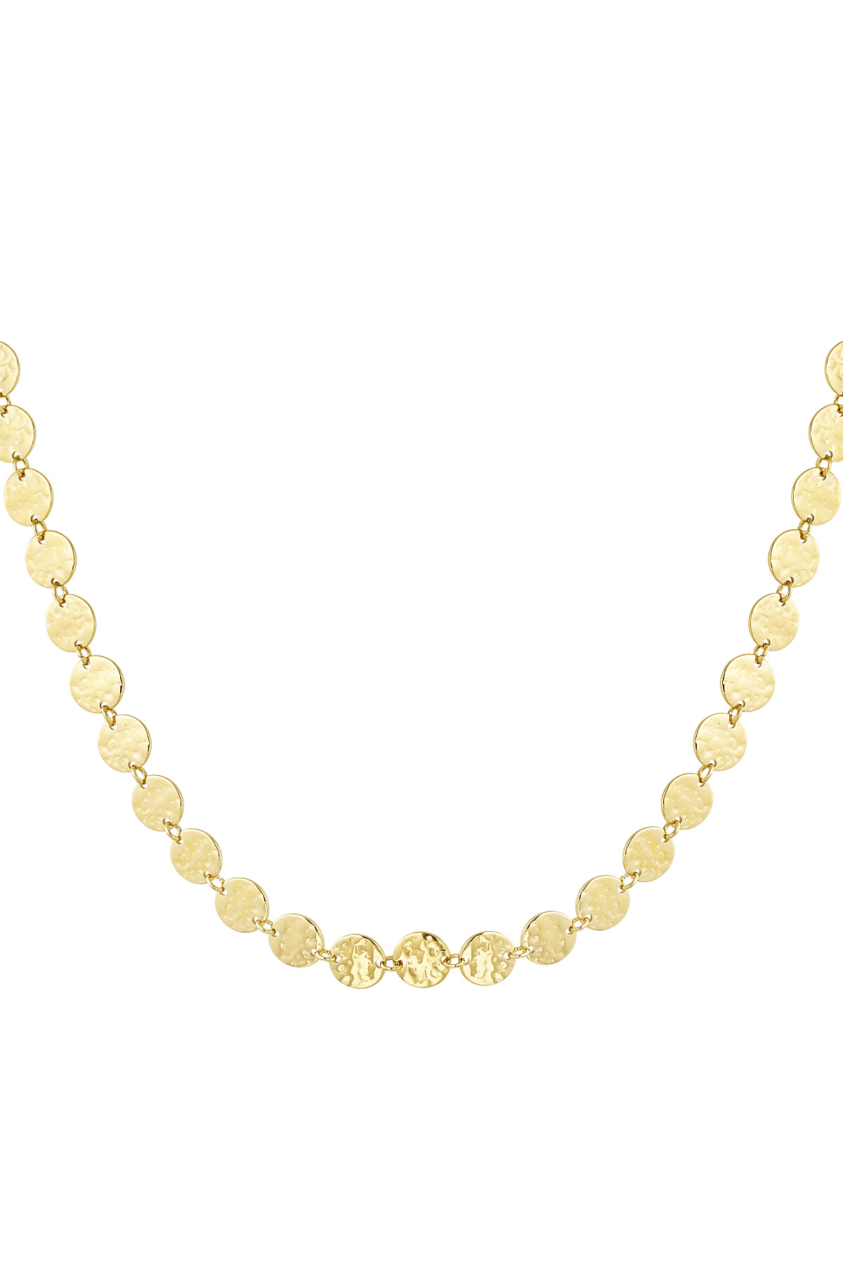 Round vintage necklace - Gold color