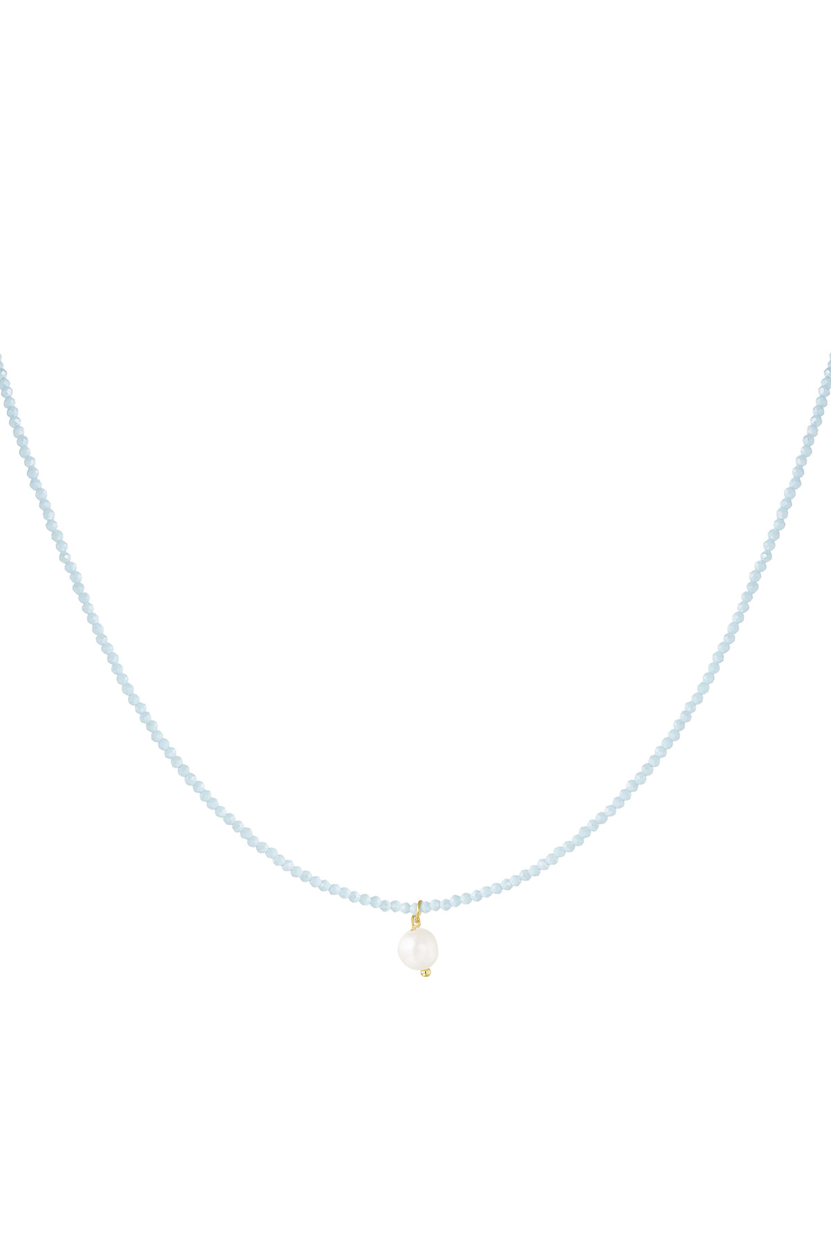 Necklace fancy moment pearl - blue