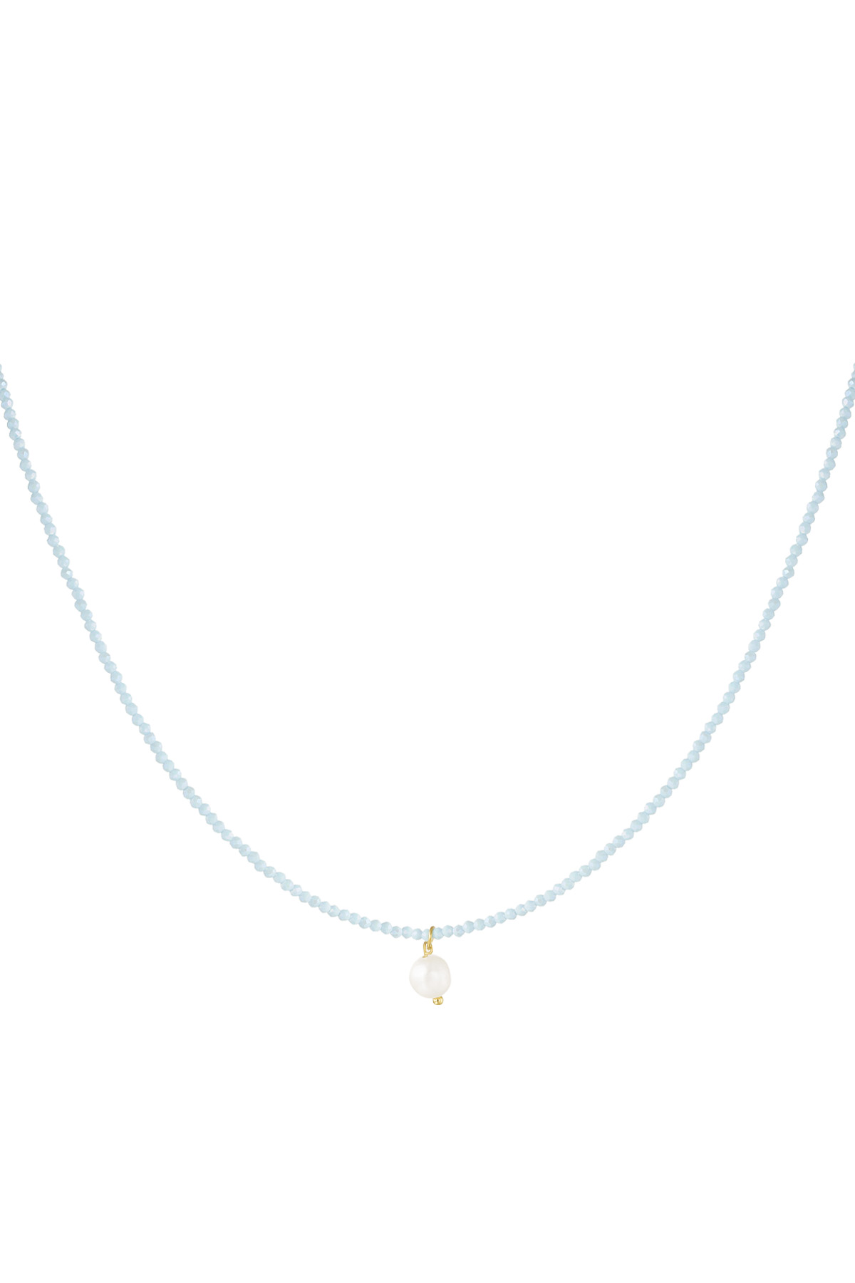 Necklace fancy moment pearl - blue 2