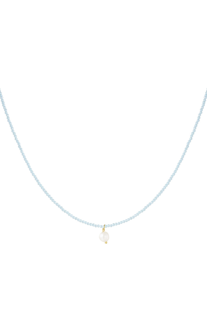 Necklace fancy moment pearl - blue 