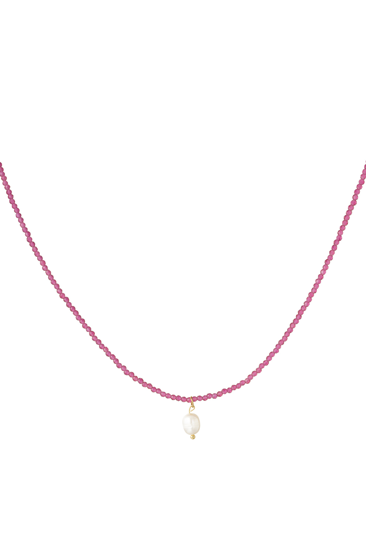 Collar minimalismo más fino - fucsia