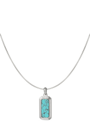 Men's necklace with pendant - turquoise  h5 
