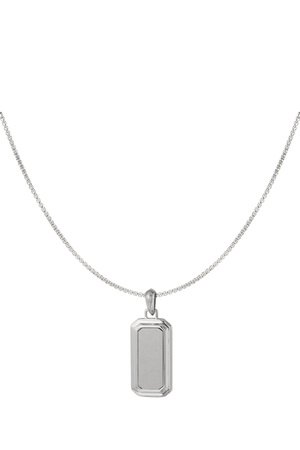 Men's necklace with silver pendant h5 