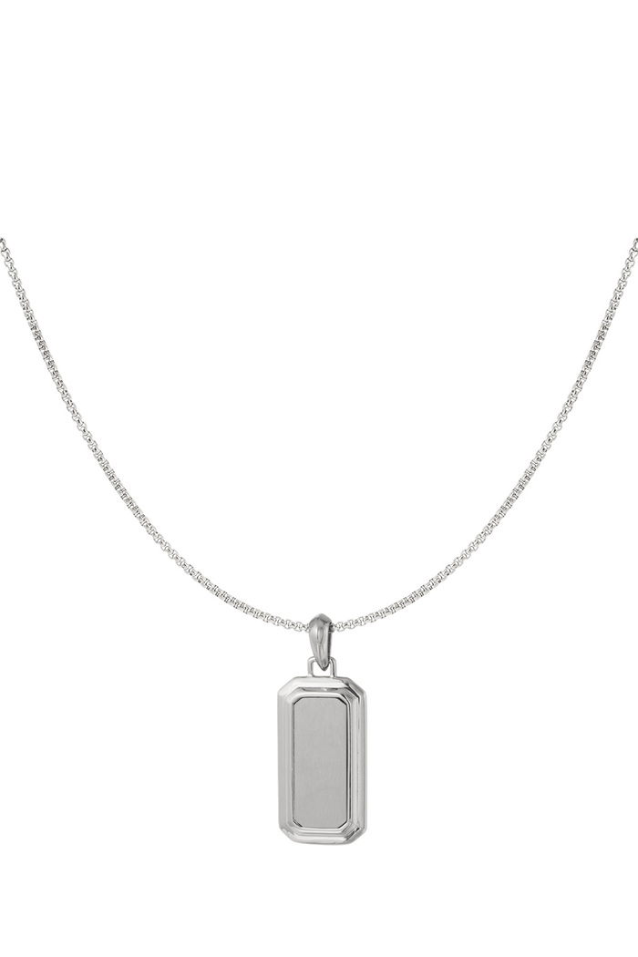 Men's necklace with silver pendant 