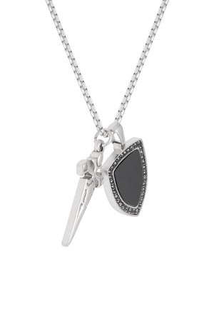 Knight men's necklace - silver  h5 Picture5