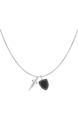 Knight men's necklace - silver  h5 
