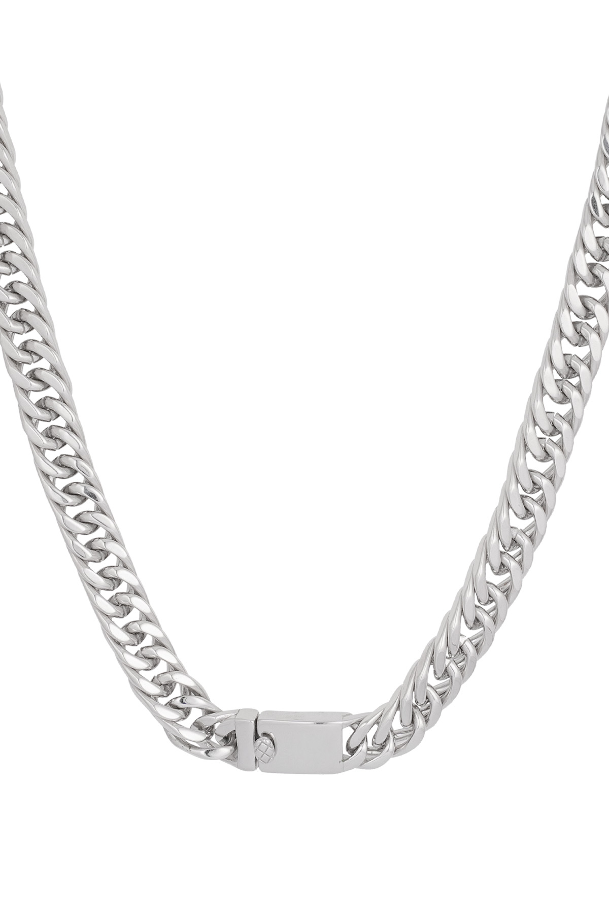 Men's chain necklace - silver h5 Picture5