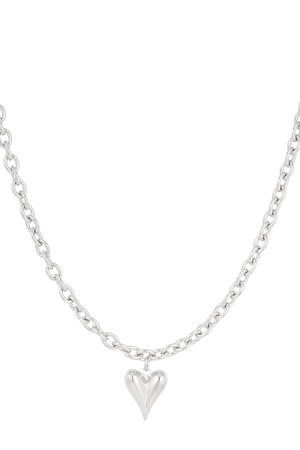 Necklace love rules - silver h5 