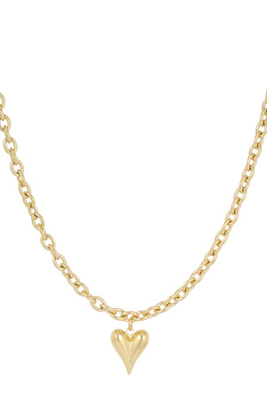 Necklace love rules - gold h5 