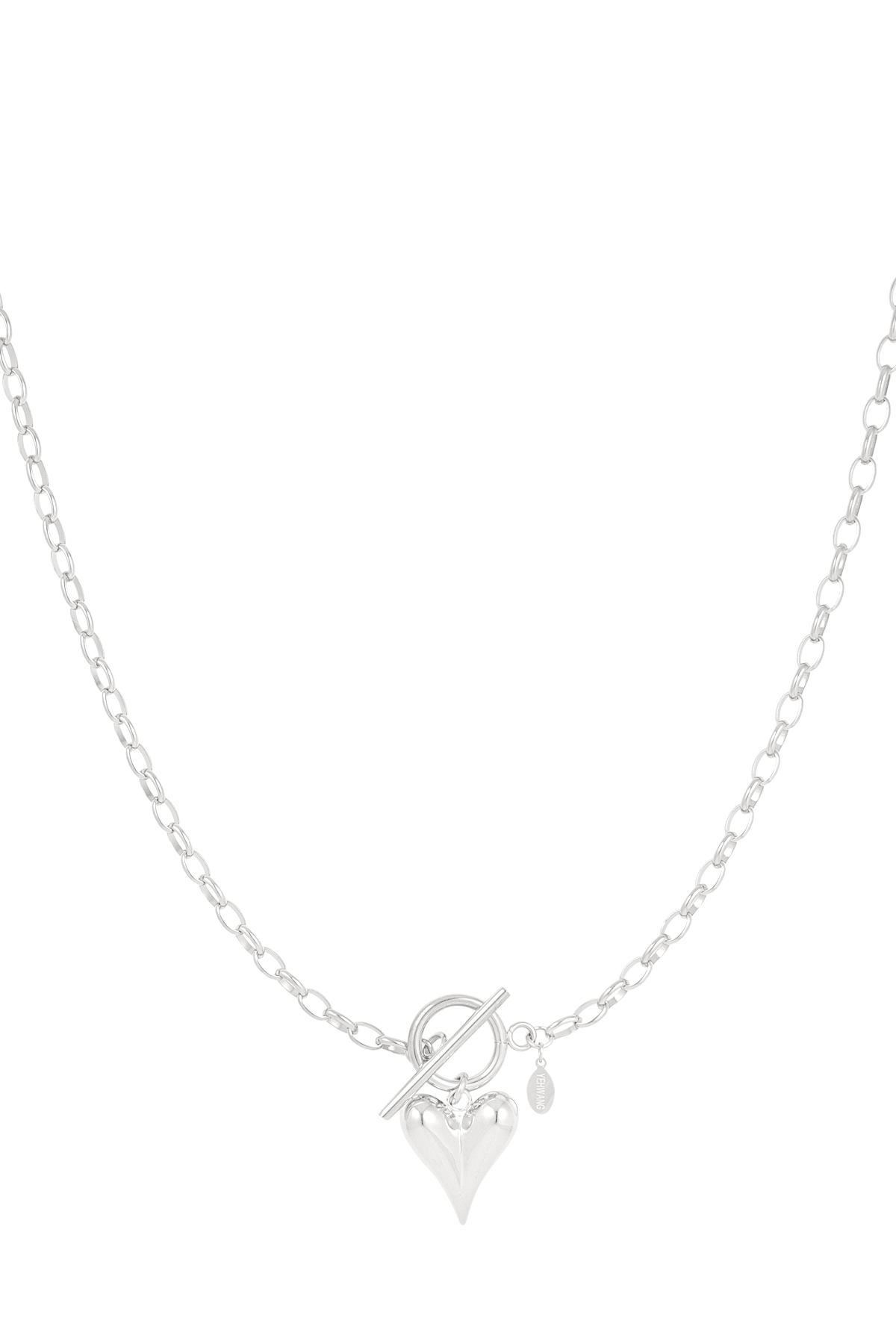 Necklace love lies - silver h5 