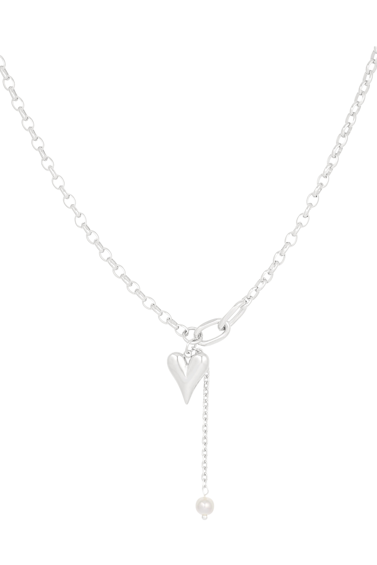 Collier jolis coeurs - argent  h5 