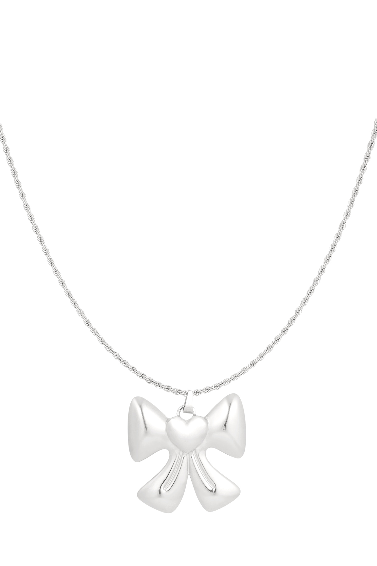 Collier amant noeud - argent h5 