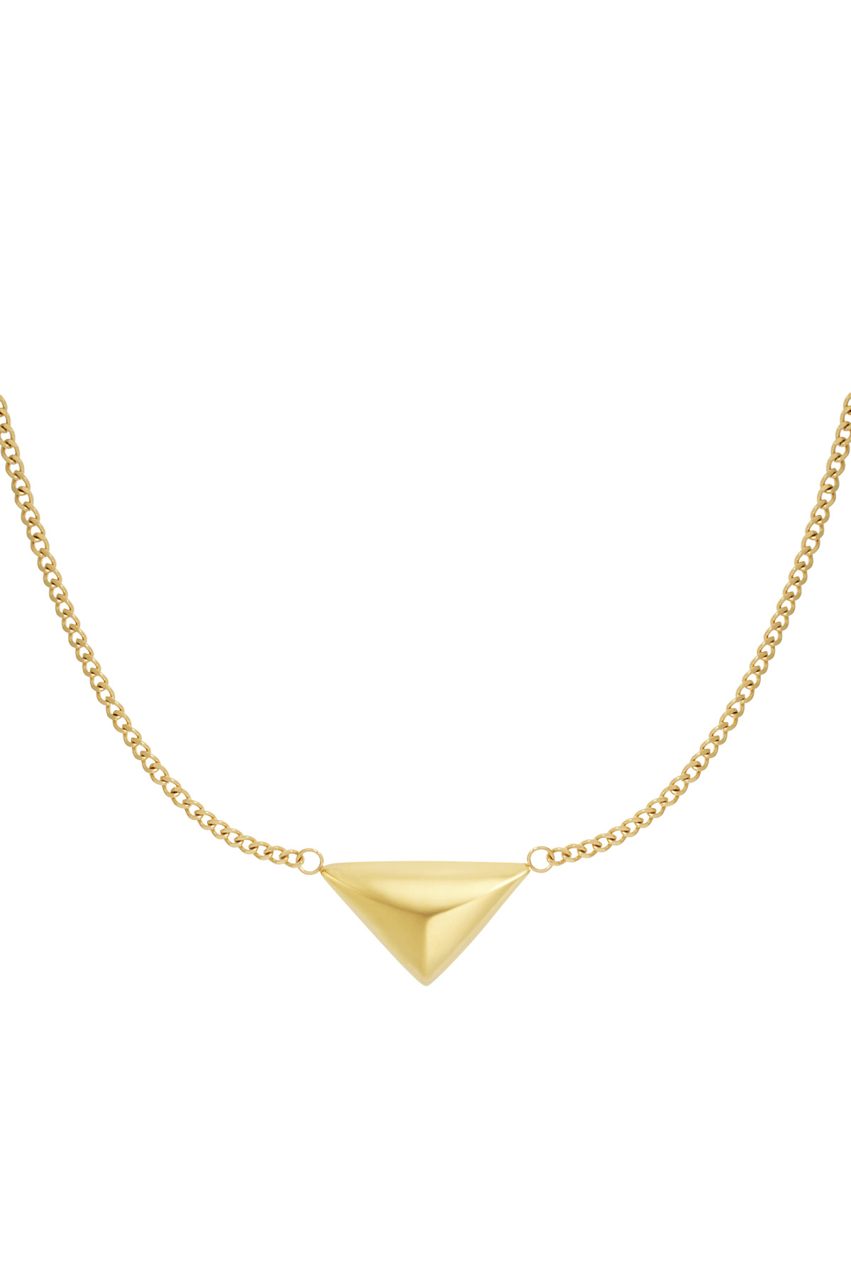 Necklace triangle love - gold h5 