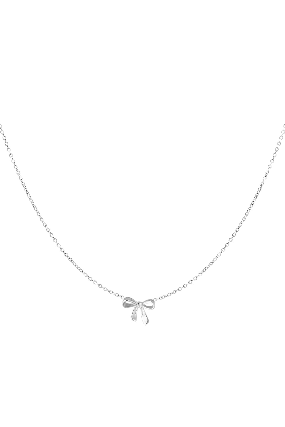 Necklace bows dream - silver h5 