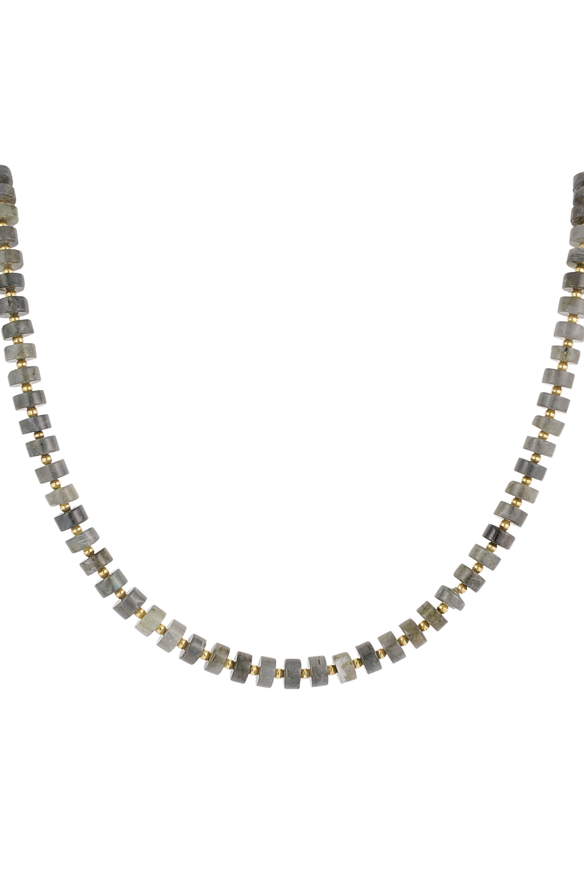 Necklace army vibe - gray Gold color 2