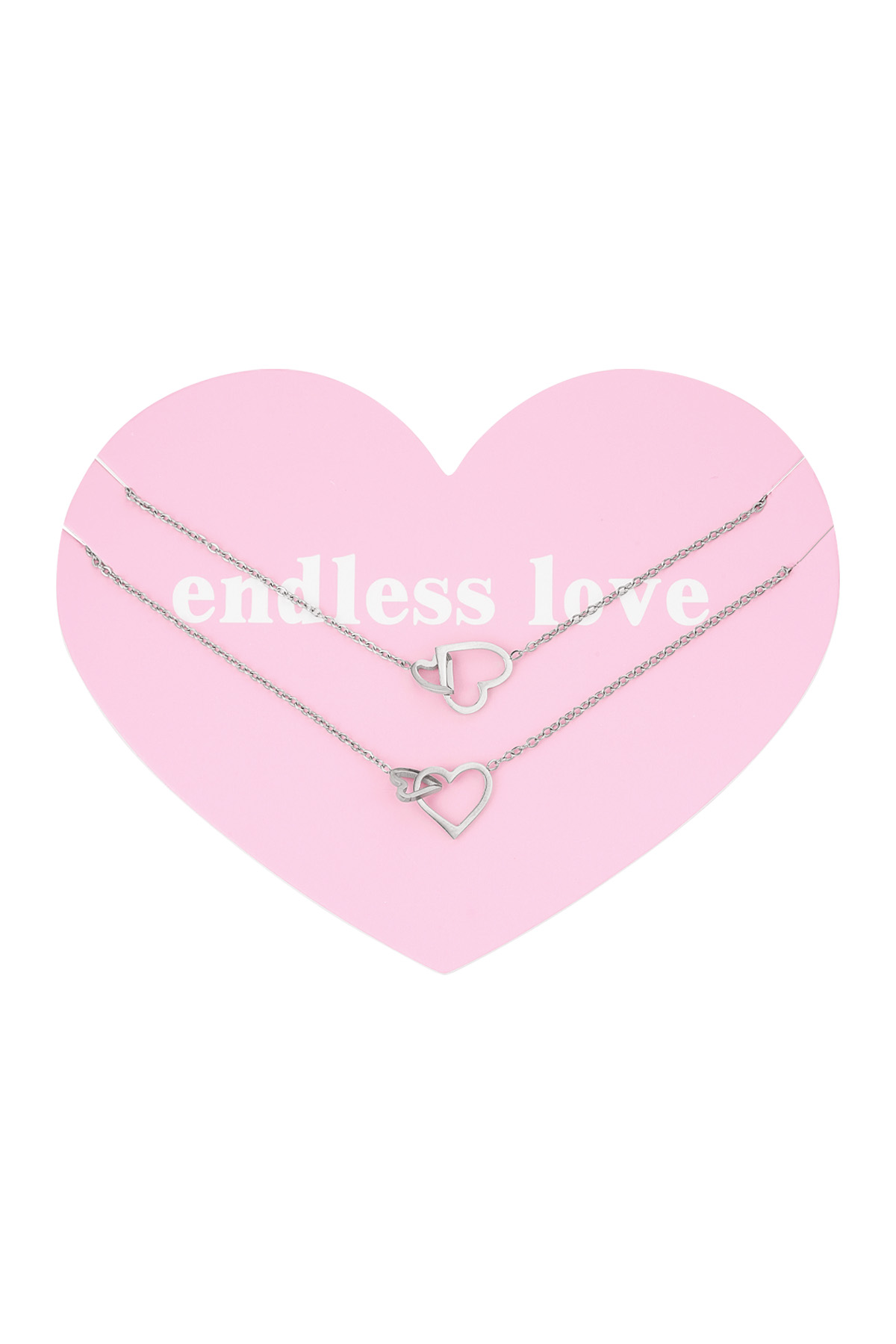 Eternal love necklace - silver h5 