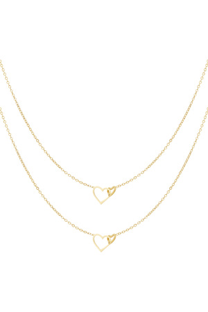Eternal love necklace - gold h5 