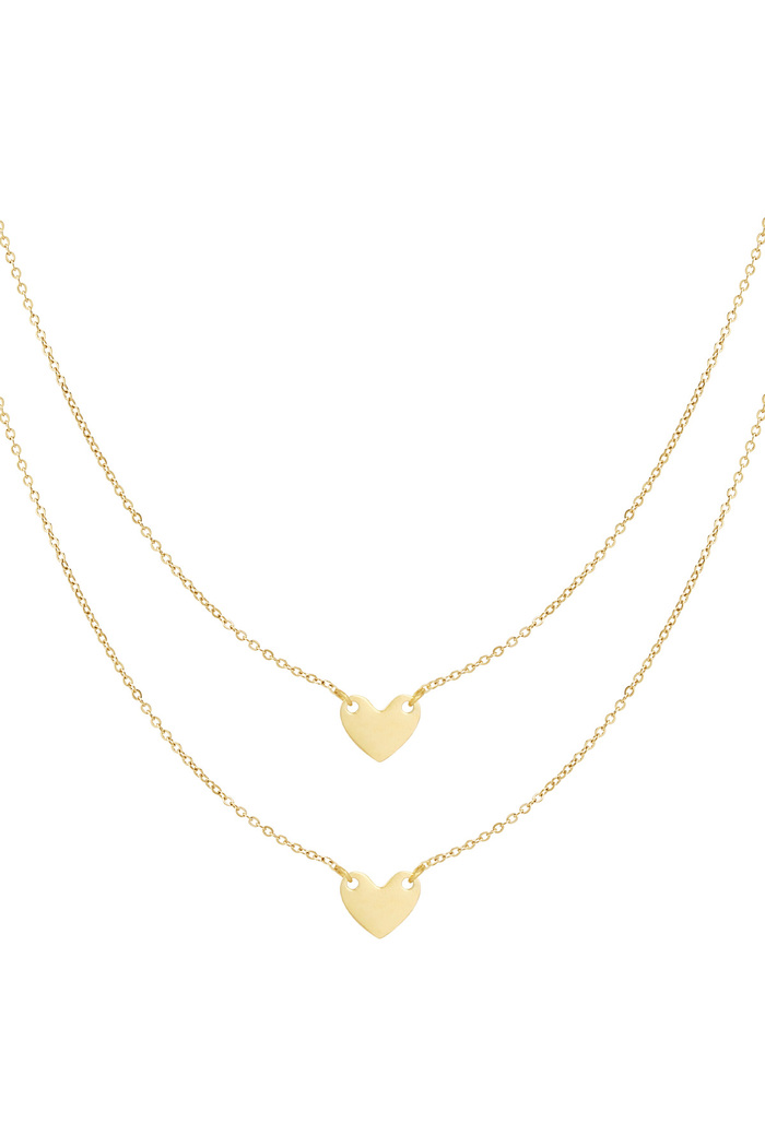 Collier affection durable - or 
