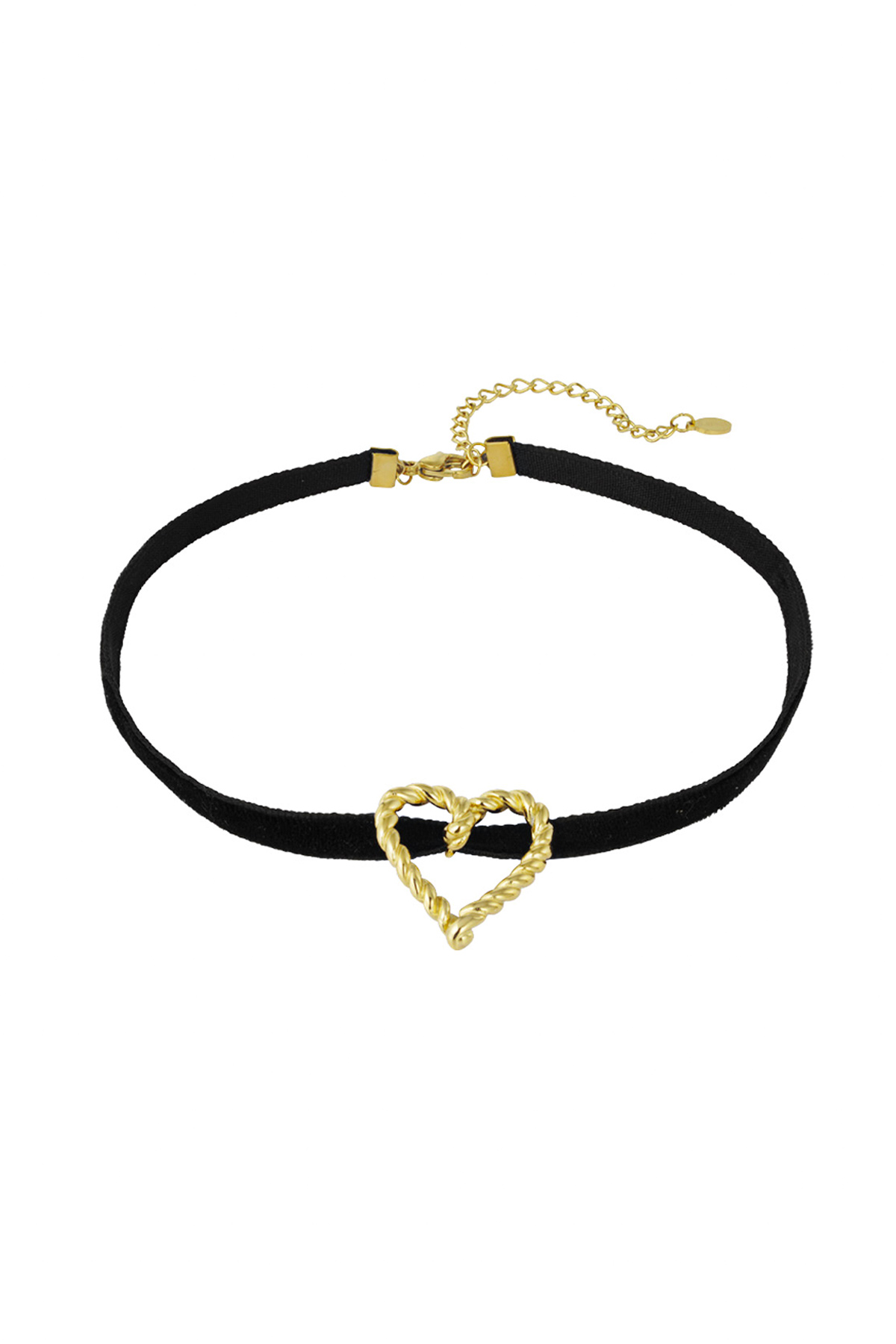 Twisted love necklace - gold 