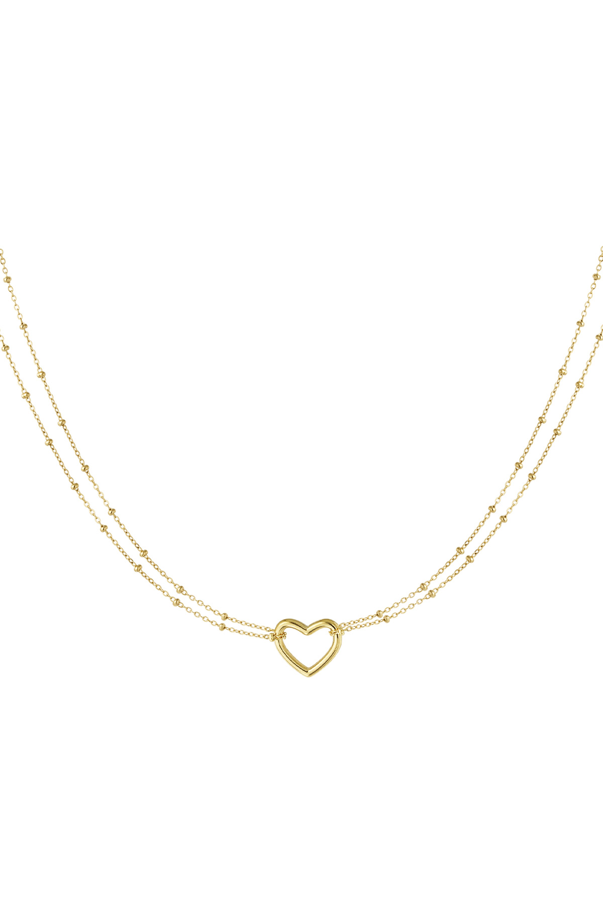 Necklace heart hue - Gold color 2