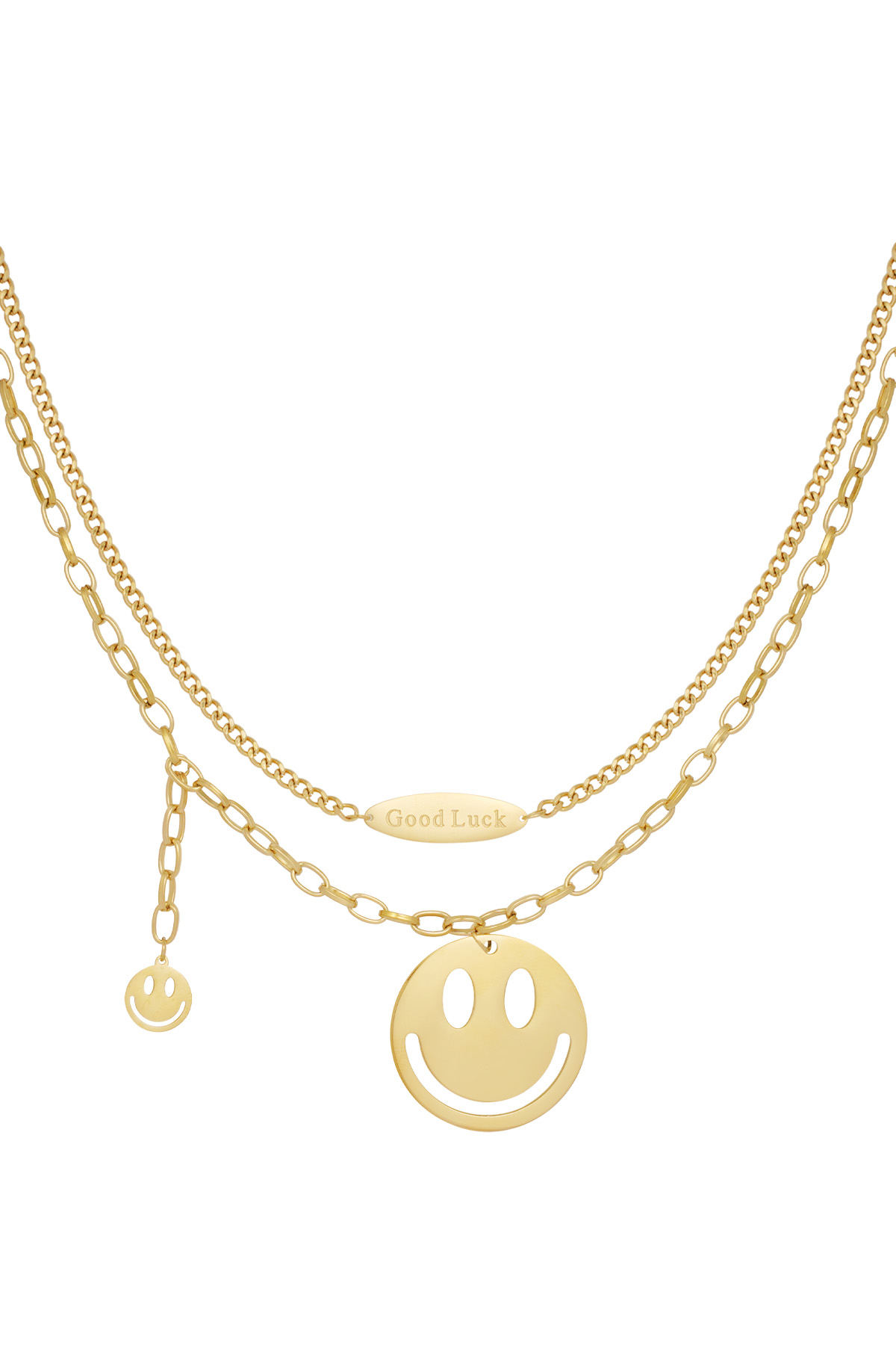 Happy life necklace - gold 